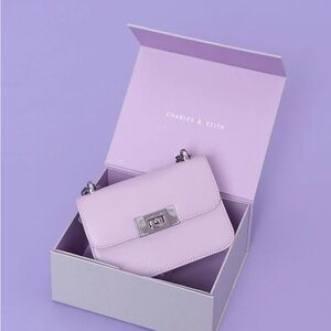 Charles & Keith Lavender Shoulder Bag